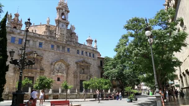 Lonja Seda Och Gatuvy Valencia — Stockvideo