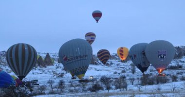 Sıcak hava balon Kapadokya Türkiye 7 içinde