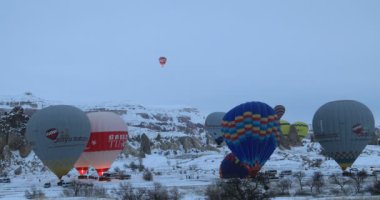 Sıcak hava balon Kapadokya Türkiye 11 içinde