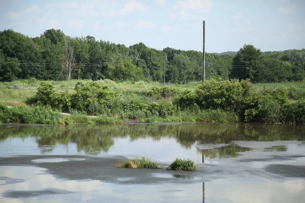 Dışkı gübre kurutma. Kanalizasyon kurutma için Lake. Kirli atık su kanalizasyon tesisi. Drenaj sanayi.