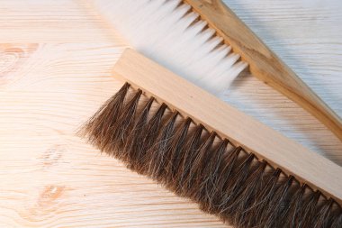 Arıcılık ve bal aksesuarlar için araçlar. Arıcılık fırça. Çeşitli arıcılık ekipmanları.