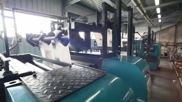 Vinnitsa Ukraine February 2018 Printing House Printing Newspapers Newspaper Factory — Stock Video