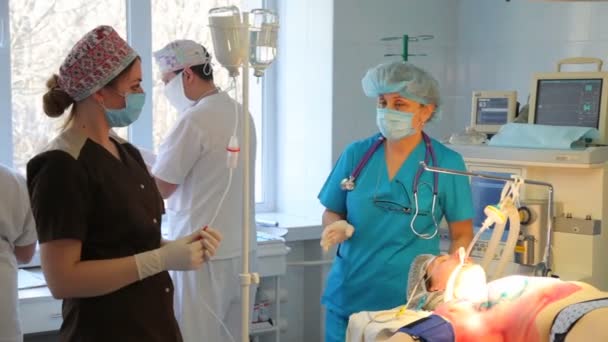 Vinnitsa Ukraine Avril 2018 Oncologie Retrait Une Tumeur Maligne Glande — Video