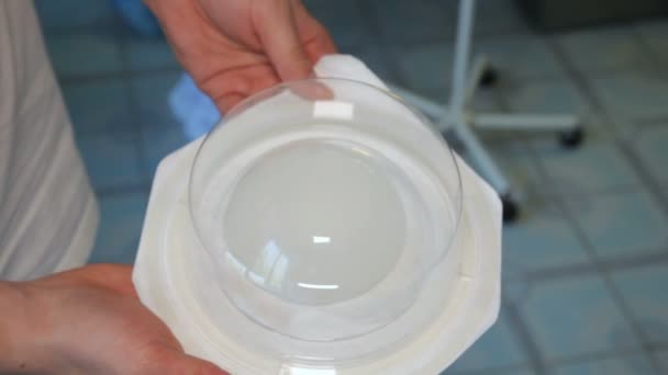 Prsní Implantát Odstranění Zhoubného Nádoru Mléčné Žlázy Instalace Prsní Implantát — Stock video