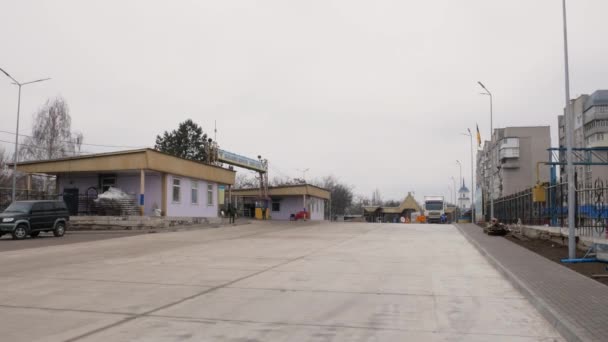 Могилев Подильский Украина Января 2020 Граница Украины Молдовы Государственная Граница — стоковое видео