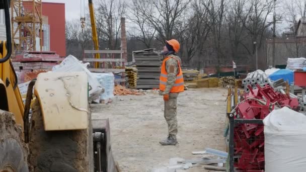 Vinnytsia Ukrajna Január 2020 Videó Készlet Lakóterület Többszintes Lakóépület Építése — Stock videók