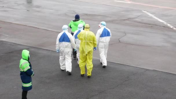 Vinnytsia Ucrânia Março 2020 Pandemia Coronavirus Prevenção Coronavírus Aeroporto Hasidim — Vídeo de Stock