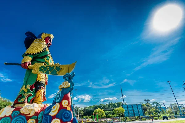 Die Statue des Guan Yu in Phuket, Thailand — Stockfoto