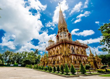 Pagoda Wat Chalong veya Chalong Tapınağı, Phuket Tayland