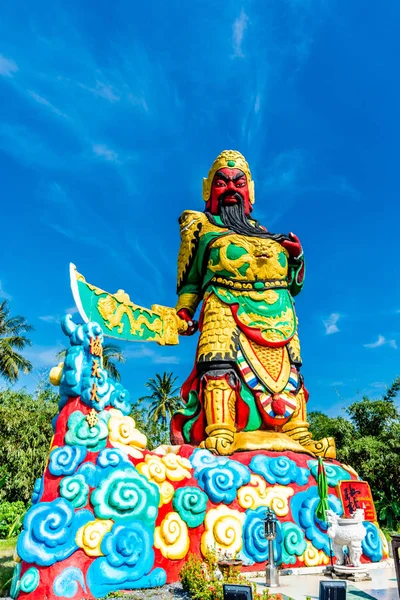 Die Statue des Guan Yu in Phuket, Thailand — Stockfoto