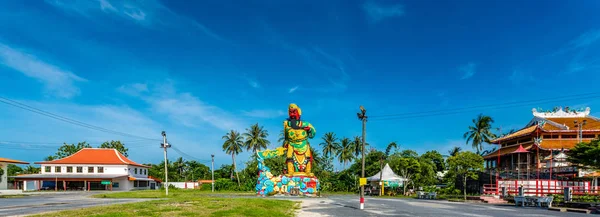 Statua Guan Yu w Phuket, Tajlandia — Zdjęcie stockowe