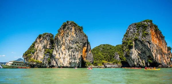 Canoagem na Ilha Koh Hong — Fotografia de Stock