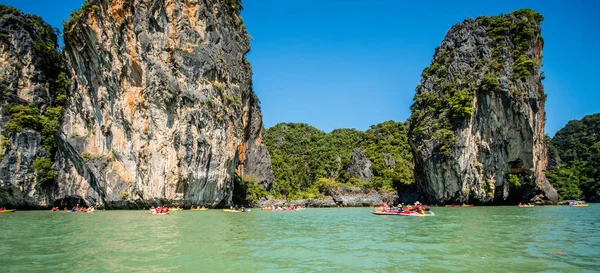 Canoagem na Ilha Koh Hong — Fotografia de Stock