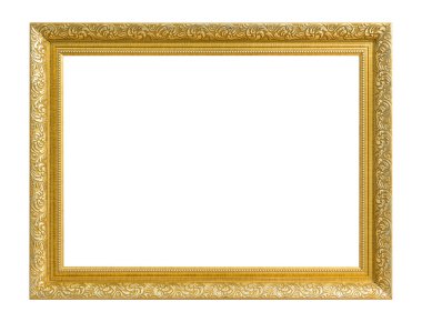 Altın Çerçeve. Sanat ve zanaat altın/yaldızlı Model resim çerçevesi. 