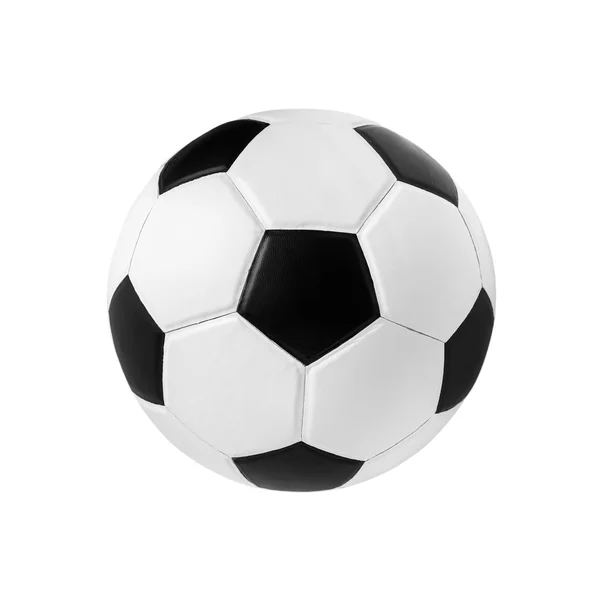 Fotbal minge de închidere imagine. mingea de fotbal pe izolat . — Fotografie, imagine de stoc