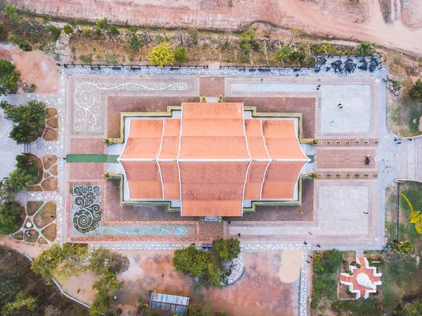 Drzewo Bodhi blask Wat Sirindhornwararam (Phu Świątynia Prao), Ubon Ra — Zdjęcie stockowe