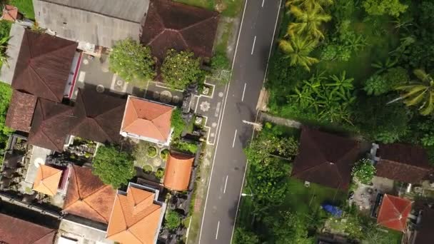 Вид с воздуха на город Бали, Индонезия . — стоковое видео