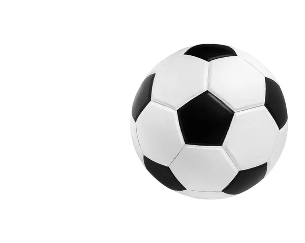 Fotboll boll närbild bild. fotboll på isolerade. — Stockfoto