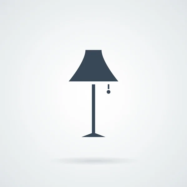 Icona della lampada da terra Vettoriale Stock