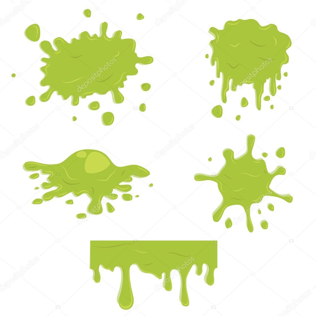 Simple green slime set.