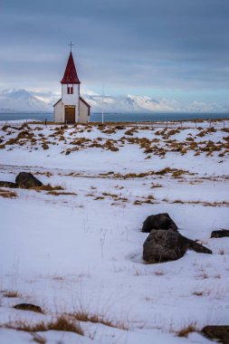 Eski kilise Snaefellsnes Yarımadası'nda, İzlanda