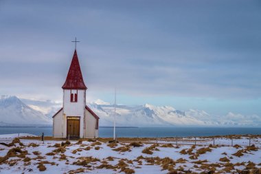 Eski kilise Snaefellsnes Yarımadası'nda, İzlanda