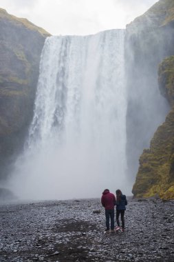 Skogafoss şelale Güney İzlanda