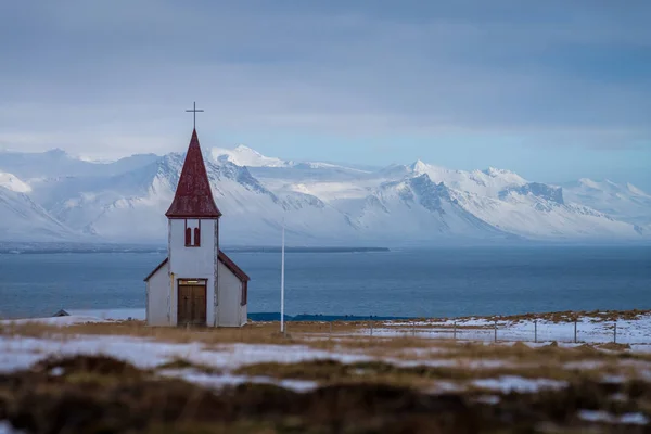 Eski kilise Snaefellsnes Yarımadası'nda, İzlanda — Stok fotoğraf