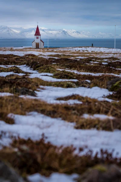 Eski kilise Snaefellsnes Yarımadası'nda, İzlanda — Stok fotoğraf