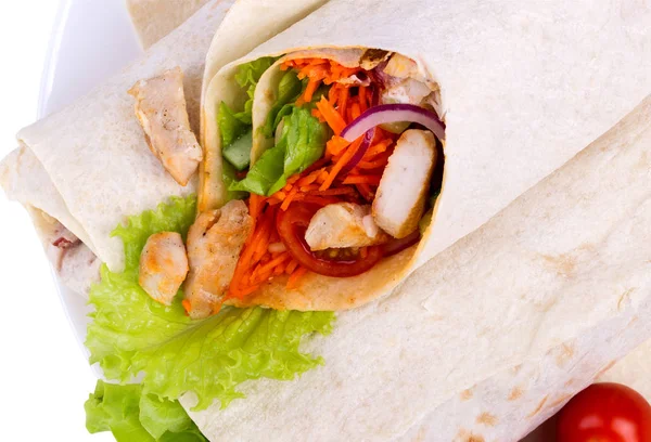 Shawarma with meat Stock Image