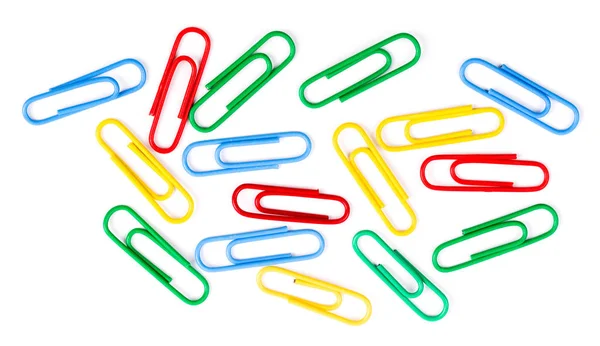 Paper clip isolated on a white — Stock Photo, Image