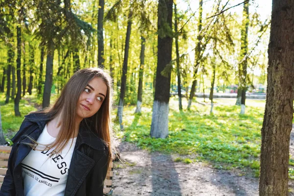 Fear. A young pretty girl with light brown hair depicts different emotions.