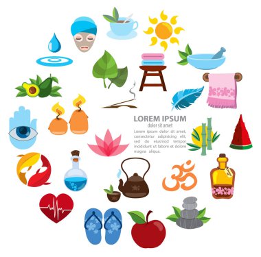 Spa Icons set 