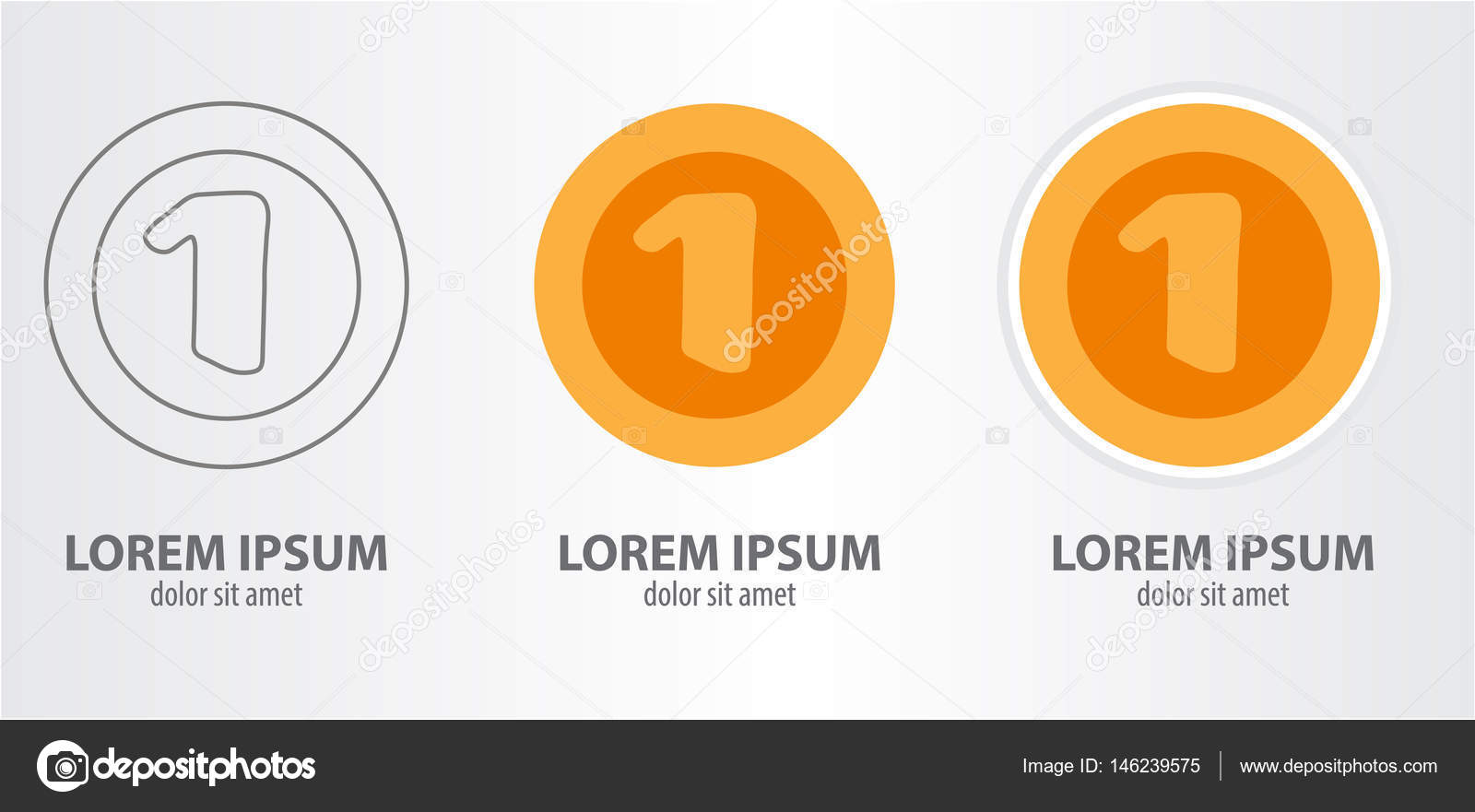 Coin Logos Set Stock Vector C Filkusto 146239575