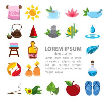 Spa Icons set 