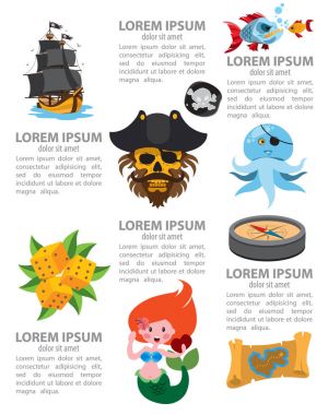 Korsan infographics öğeleri