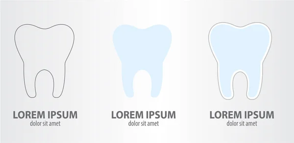 Logotipos dentales — Vector de stock