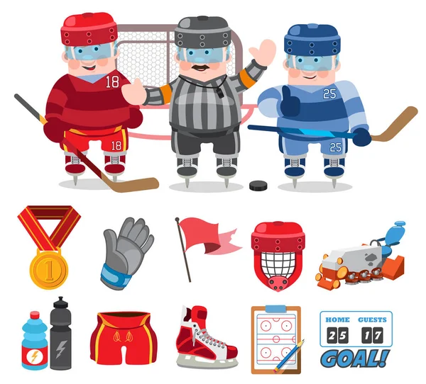 Ice hockey, game, — Stock Vector