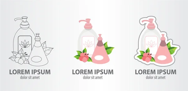 Savon liquide et déodorant — Image vectorielle