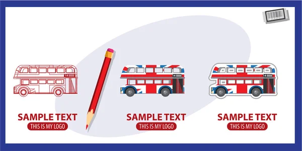 Londres autocarro vermelho —  Vetores de Stock