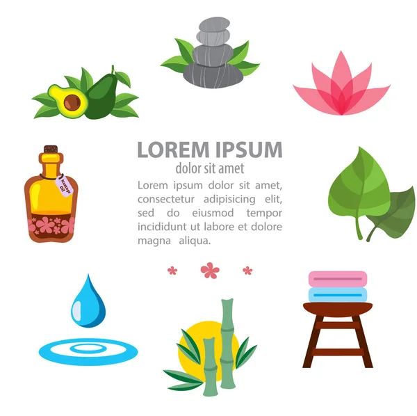 Spa icons set — Stockvector