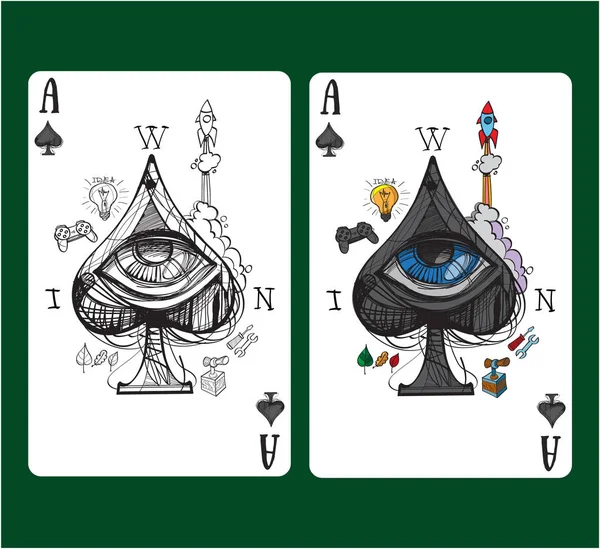 Playing card symbol Royalty Free Stock Illustrations