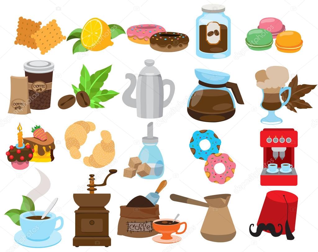 Coffeeshop icons set