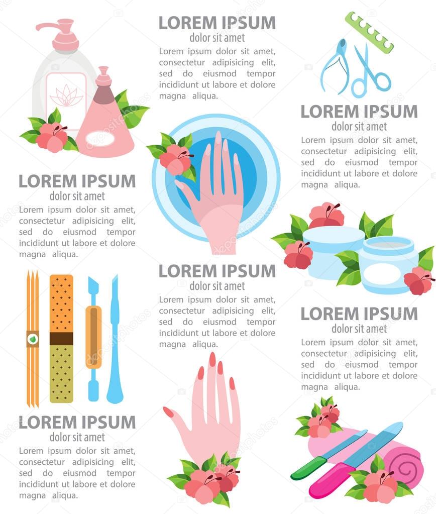 Infographics beauty salon