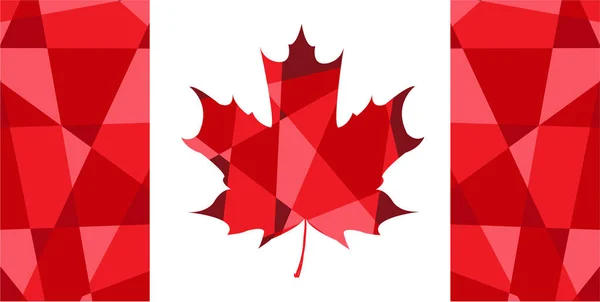 Abstracte vlag van Canada — Stockvector