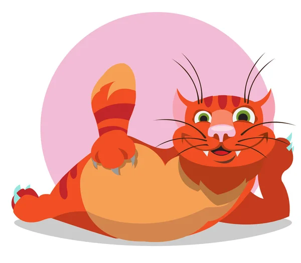 Gatito, personaje de dibujos animados — Vector de stock