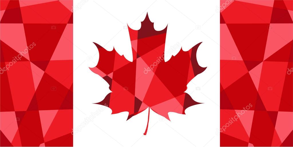 Abstract flag of Canada