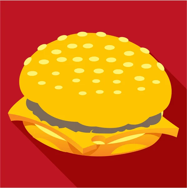 Иконка чизбургера — стоковый вектор
