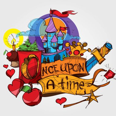 Tale, color illustration to fairy tales. clipart