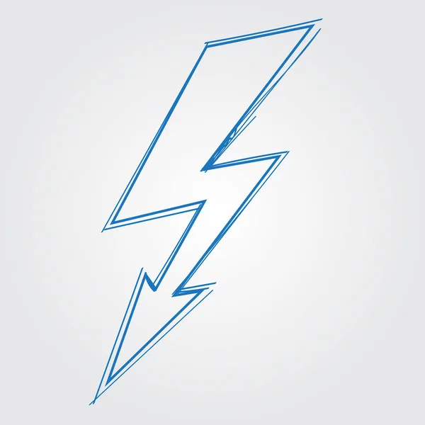 Błyskawica, ładunek elektryczny, logo. — Wektor stockowy